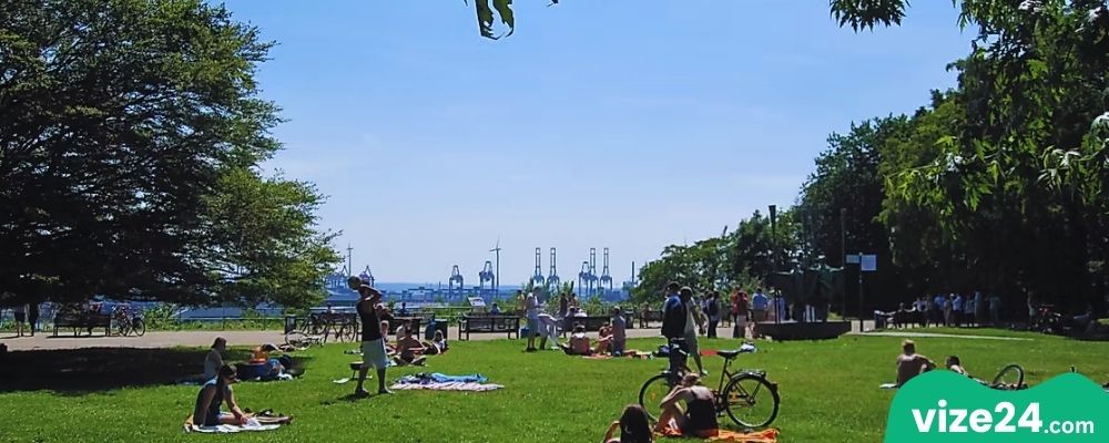 Altonaer Balkon Hamburg manzara noktası