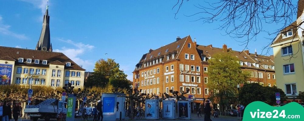 Düsseldorf Altstadt Eski Şehir