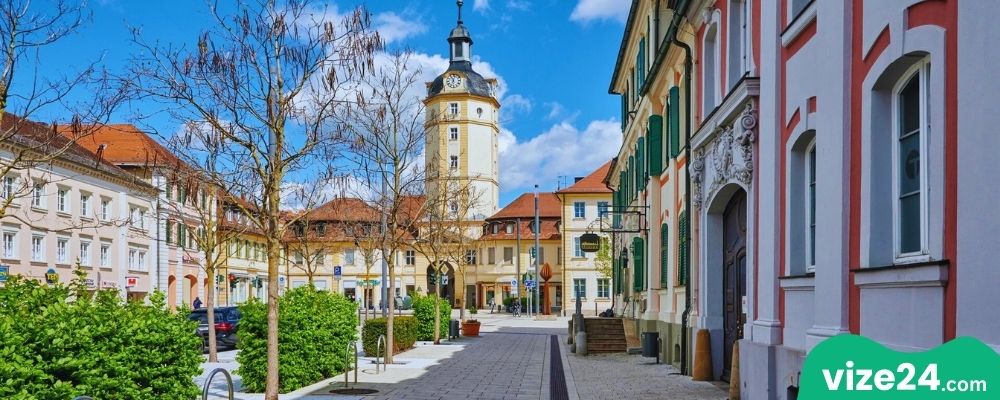 Herrieder Tor Ansbach orta çağ şehir kapısı