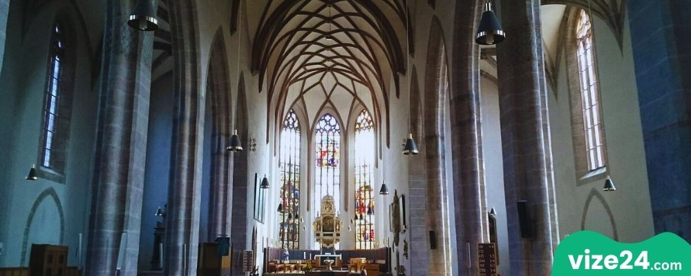 St. Johannis Kilisesi Ansbach gotik mimarisi