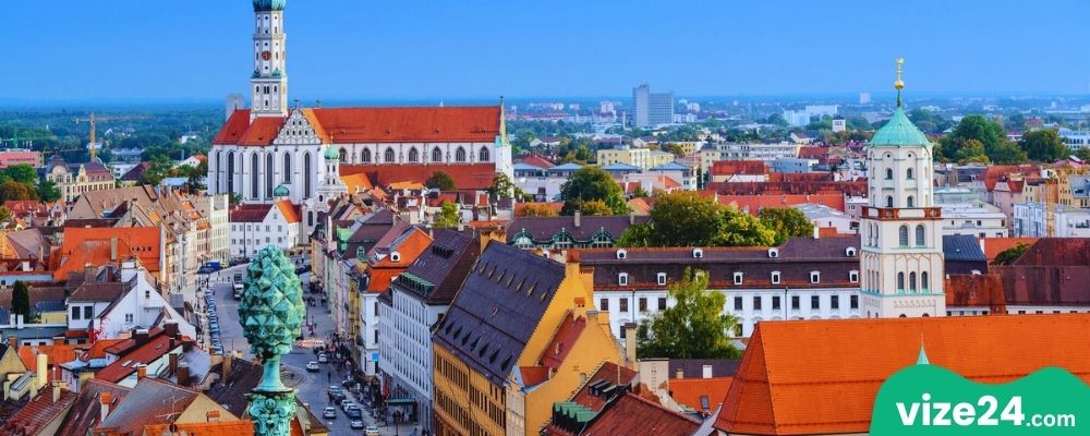 Augsburg tarihi meydanı ve Ulm yakınlarından günübirlik rota