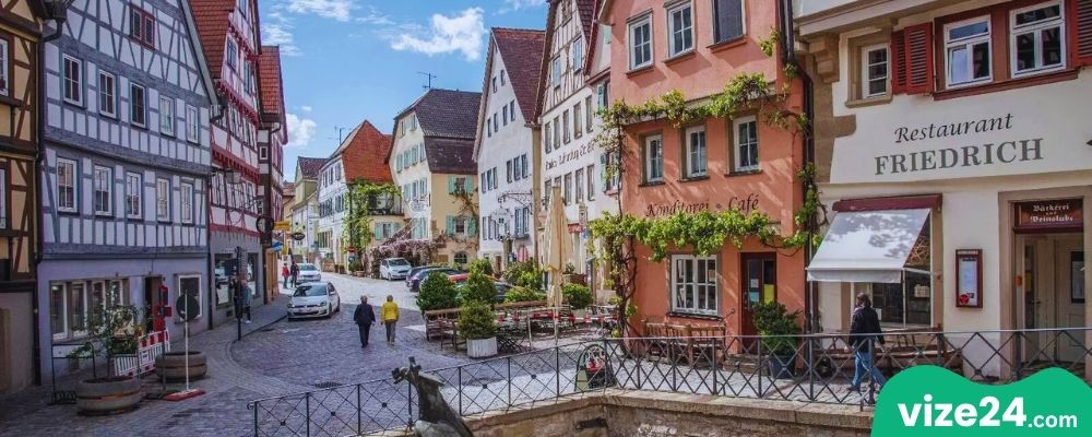 Bad Wimpfen Heidelberg yakınları tarihi kuleler ve şehir manzarası