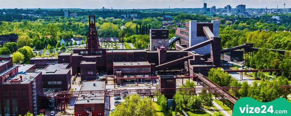 Essen Zollverein kömür madeni UNESCO alanı