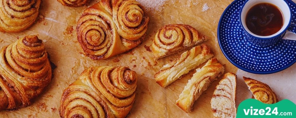 Franzbrötchen tarçınlı hamur tatlısı Hamburg