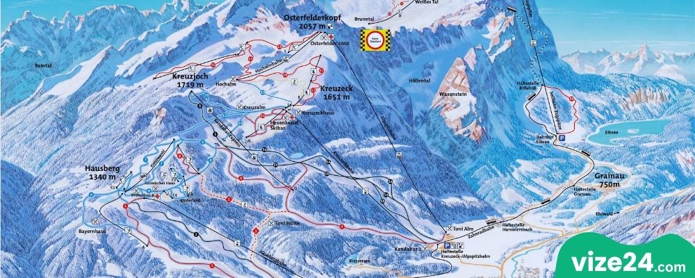 Garmisch Partenkirchen dağ kasabası