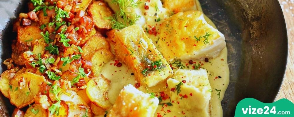 Hamburger Pannfisch patatesli balık yemeği