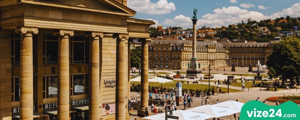 Königstraße Stuttgart alışveriş caddesi ve mağazalar
