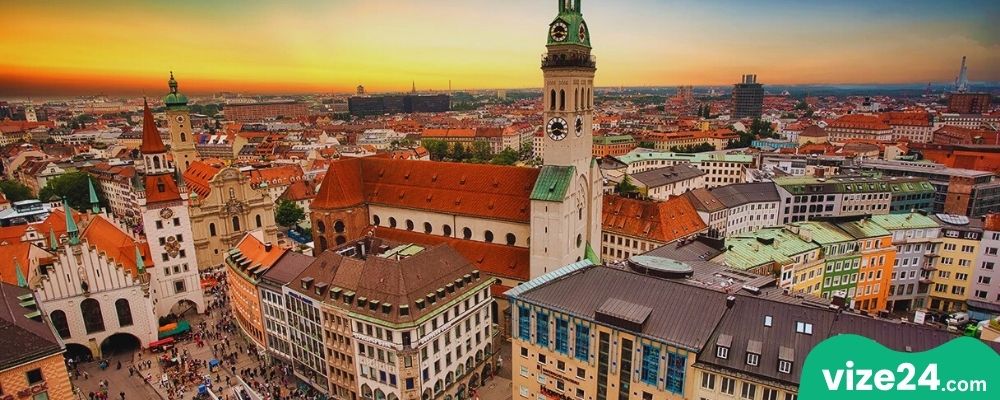 Münih gün batımı noktaları