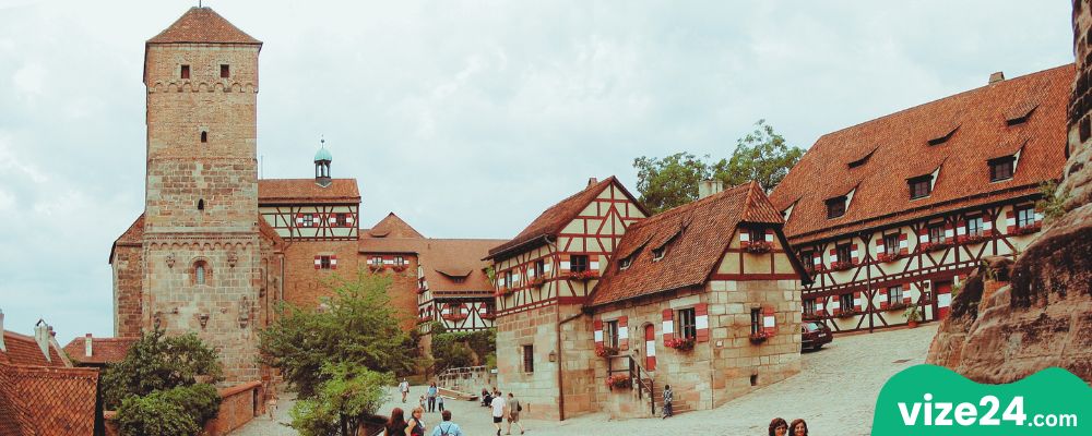 Nürnberg Kalesi ve Eski Şehir Manzarası