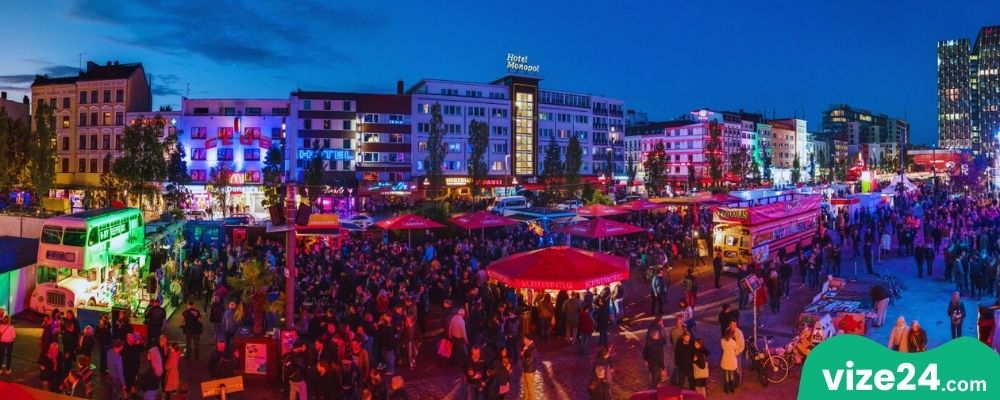 Reeperbahn St. Pauli gece hayatı Hamburg
