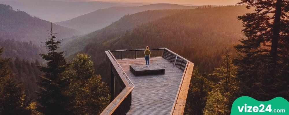 Schwarzwald Kara Orman Stuttgart yakınları doğa ve orman yolları