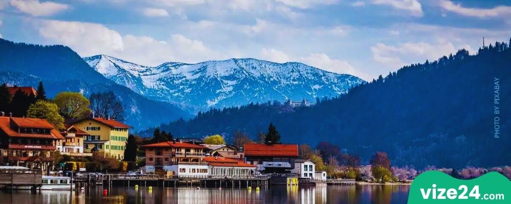 Tegernsee gölü Bavyera