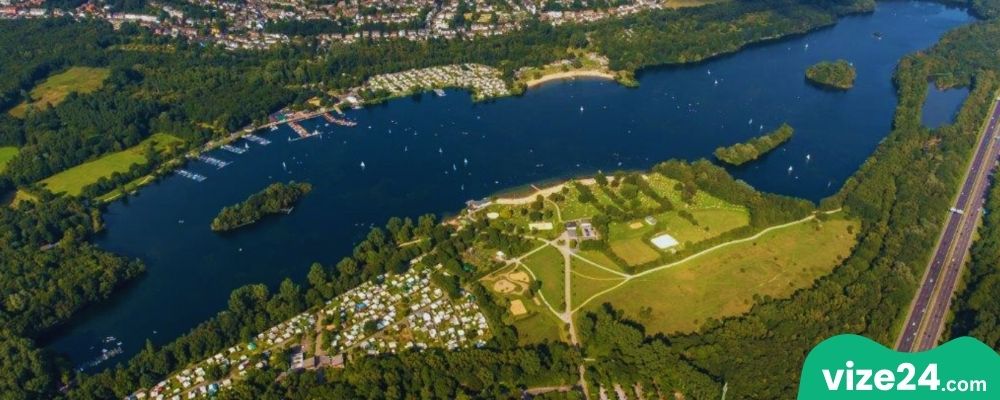 Unterbacher See Düsseldorf göl ve plaj